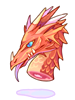 Three-Headed Dragon's Head