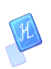 Blue H Card